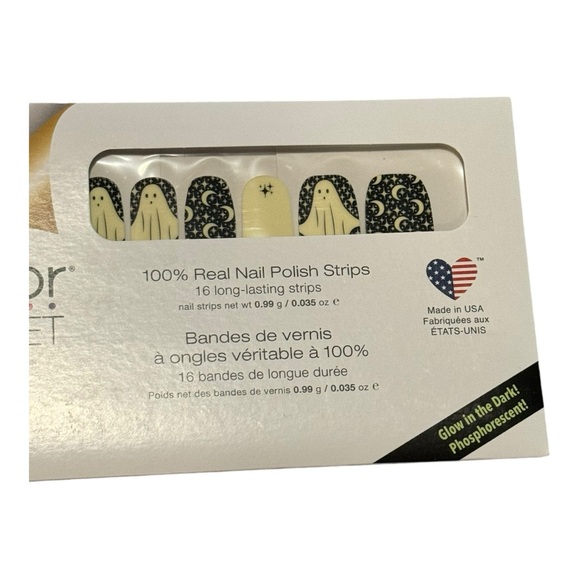 Color Street TOO GHOUL FOR YOU Ghost Glow In The Dark Halloween Moon Stars - Picture 3 of 10
